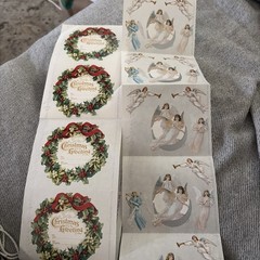 Lot 17 Grossmans Gifted Line Vintage Christmas To From Sticker Tag Angels