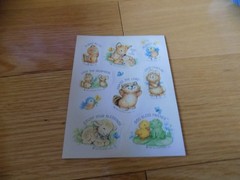Vintage Ambassador 1985 Sheet Stickers Hallmark Jesus God Animals Love