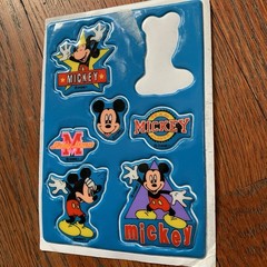 RARE Sheet Vintage Disney Mickey Mouse Puffy Stickers Mickey And Friends READ