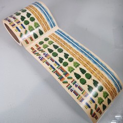 Vintage Sandy Lion Border Sticker Roll Lot of 30 Sheets Trees Books Water Nature