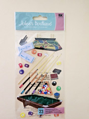 RETIRED XL Jolee’s Boutique Embellishments – Billiards Pool Table – SPJBLG220