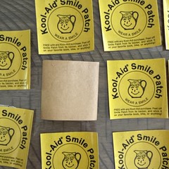 Kool-Aid Smile Stickers Set of 14 Vintage 1970s Wear A Smile Advertising Decals