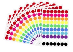 700 PCS Dot Stickers 3/4 Inch Color Coding Labels Round Colored Dot Stickers,…