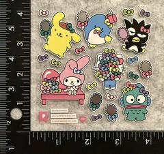 Lot Of 1 Pipsticks Sanrio Sticker Hello Kitty Pompompurin Hair Bow Pipstickers
