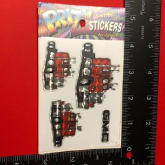 1990s Jewel | Prizm Stickers (GMC TRUCK) 3×4” Prism Sheet RARE Vintage VTG Car