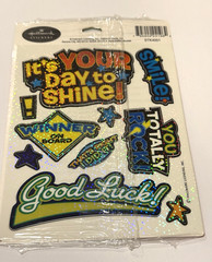 Hallmark Stickers Moveable Decorations Your Day to Shine Totally Rock Winner USA