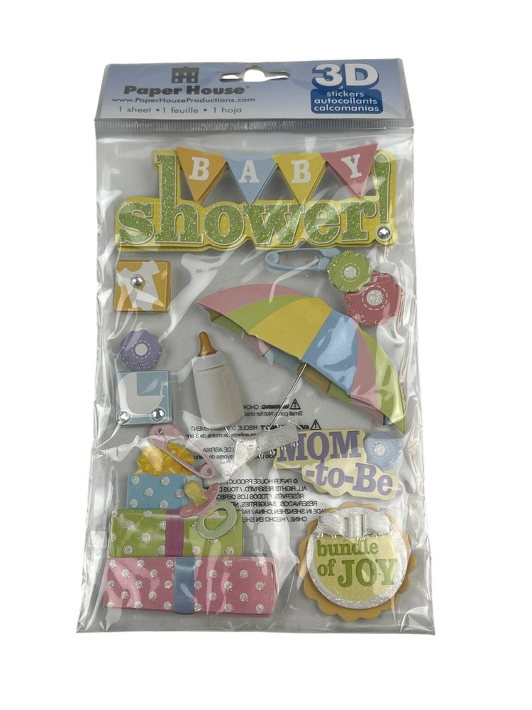 Paper House Dimensional Stickers You Choose Many Themes Baby Kids Activities Etc