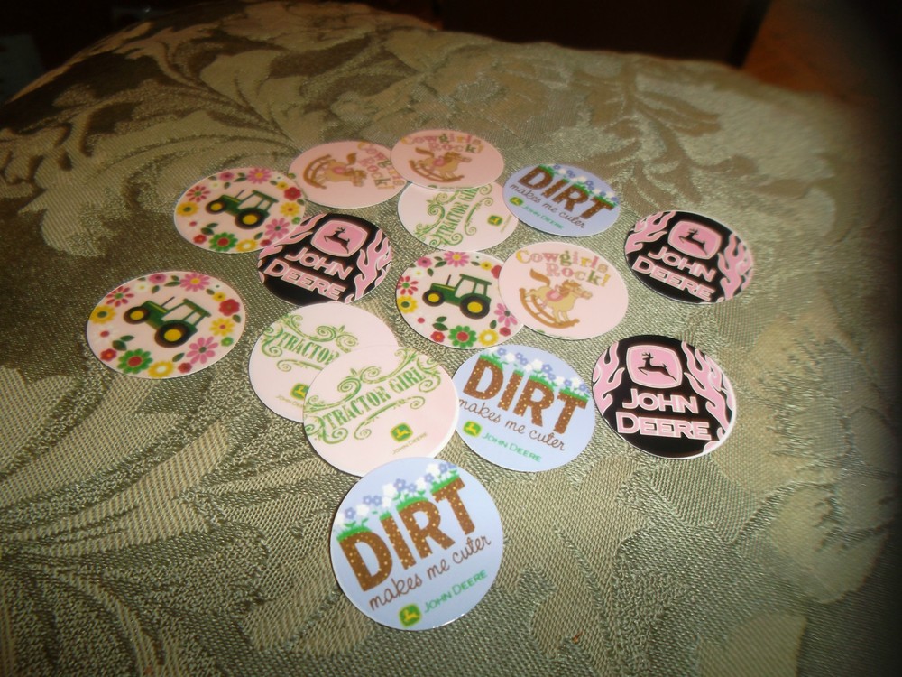 Pre Cut One Inch TRACTOR GIRLS Images! Free Shipping