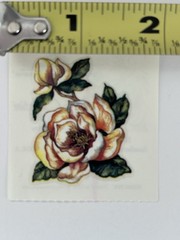 Vintage PSX Designs Stickers (8 – 2″ x 2″ Stickers) Southern Magnolia Flower NEW