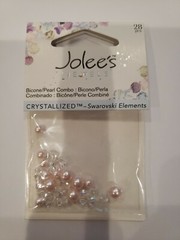 JOLEE’S JEWELS, SWAROVSKI – CRYSTALS Pink Clear – BICONE PEARL MIX
