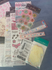 Baby Girl Newborn Pink – Assorted Scrapbook Supplies/Stickers