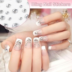 Self Adhesive Clear Rhinestones Stickers 2100pcs Crystal Gem Bling Jewel