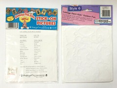VINTAGE 80s GARBAGE PAIL KIDS + CABBAGE PATCH KIDS VINYL STICKERS – SUPER RARE!