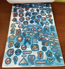 Captain America Sticker Book – Marvel – 5 Sheets (400 stickers) NEW