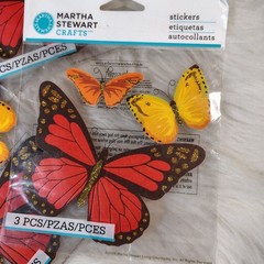 Martha Stewart &Jolees Stickers Textured Solid Cards NEW Bundle