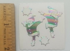 Lot of 10 Vintage 90’s Introduct stickers discontinued santa claus christmas