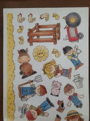 Provo Craft Scrapbooking Stickers by Cara Bradshaw, BARNYARD, large sheet
