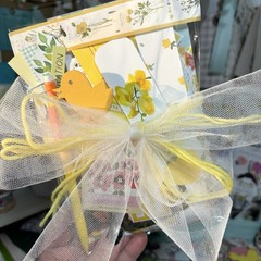 Junk Journal Paper Scrap Pack Kit 100 Pieces Yellow Theme Ephemera Planner Decor