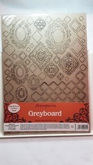 Stamperia Grey Board cutouts bundle 2 pk alphabet & shapes 8 1/4×11 1/2 1MM NIP