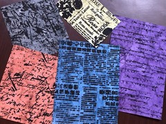 PROVO CRAFT Paper Passport Mini Scrap Handcrafted Multi-Craft Use TEXTS Lot Of 5