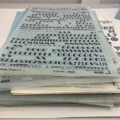 Letraset Letters Numbers Lot Of 85+ Sheets Many Fonts/Sizes + Chartpak Formatt