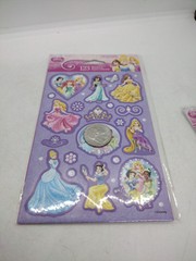 Disney Princess Stickers 123 On 6 Sheets 2 Designs