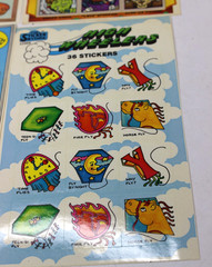 Vintage Stickers Store Window Weirdos High Rollers Wacky Comics Groceries 1982