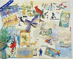 VTG Ephemera New Years Eve Winter Junk Journal Audubon Bird Bk Plates Pack #80+