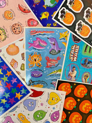 Vintage Full Sticker Sheets: Hallmark, AGC, Dennison, Sanrio+, You Choose!