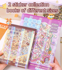 20 Sets DIY 3D Stickers Scene Collection Book, 3D Scene Miniature, Miniature Sim