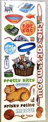 American Traditional Designs Cat’s Meow Clear Stickers 2003 Vintage Scrapbook