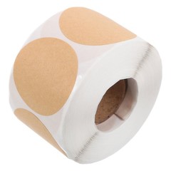 3 Rolls Round Plain Stickers for Labeling Blank Name Tag Tags Labels