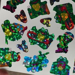 Lot of 2 Vintage 80’ds Trend Fun With Croak, Prismatic Sparkle Frogs 32 Counts