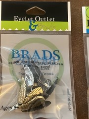 Eyelet Outlet Brads Lot of NEW 6 packs Card Making Scrapbooking Gold Silver