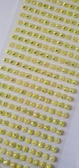 CraftbuddyUS 312pcs 6mm, 26 ABYellow Pointed Self Adhesive Strips Gem Craft DIY