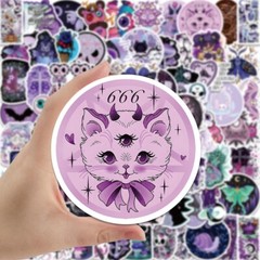 100pcs SPIRITUAL Stickers Pack,Crystal Potion Gothic Halloween Stickers,225