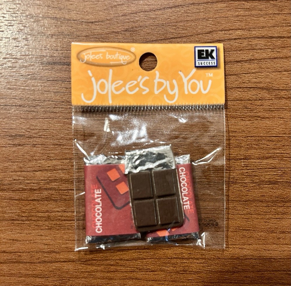 RARE Jolees Mini Chocolate Bars Candy Sweet Treats Snack 4×2” Non-Adhesive 3D