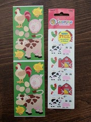 Sandylion Kromekote Stickers BARNYARD ANIMALS Sealed & Frances Meyer FARM