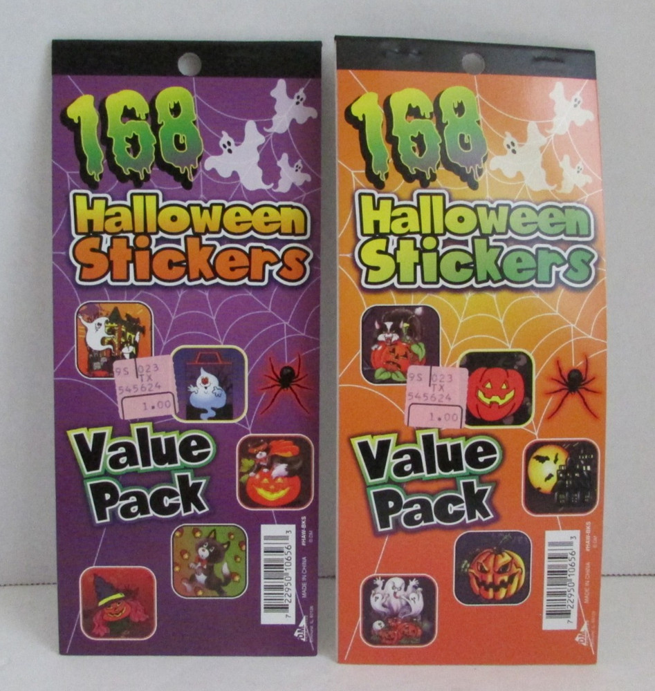 (2) VINTAGE Y2k D.M. Value Pack 168 Hallloween Stickers Booklet – NEW!