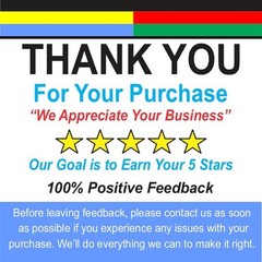 Multicolor Thank You Stickers For Online Stores and Sellers 120 in a Lot