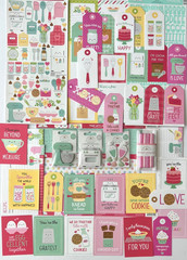 VERY RARE- BAKE ME HAPPY MADE WITH LOVE ICON PAPER DOODLE-POPS STICKER DOODLEBUG