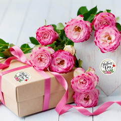 72PCS Happy Mother’S Day Labels Stickers – 1.5″ Floral Mothers Day Gift Tags Wat