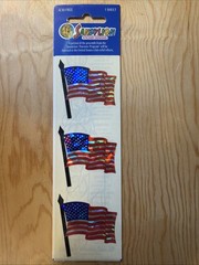 American Flag Sticker Sheet Scrapbook Craft Stickers