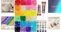 Vibrant 2000PCS 6MM Jelly AB Rhinestones with Glue – Transform Your Crafts