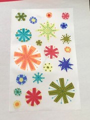 10 Mrs Grossmans Colorful Star Burst Stickers Party Mod Decor Ornaments