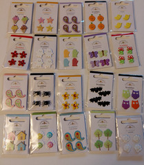 Crafts Doodlebug Lot 20 Braddies Cute Brads All Occasions Halloween Christmas ++