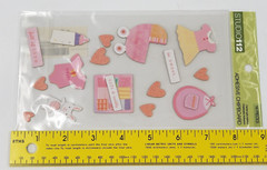 Studio 112 Newborn Baby Girl Chipboard Stickers Dimensional Cards Scrapbooking