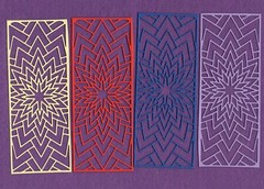 STARBURST BORDER die cuts scrapbook cards