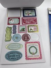 Recollections Christmas Sticker Book Lot of 2 Advent Nativity Partial Sets