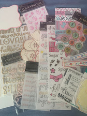 Baby Girl Newborn Pink – Assorted Scrapbook Supplies/Stickers
